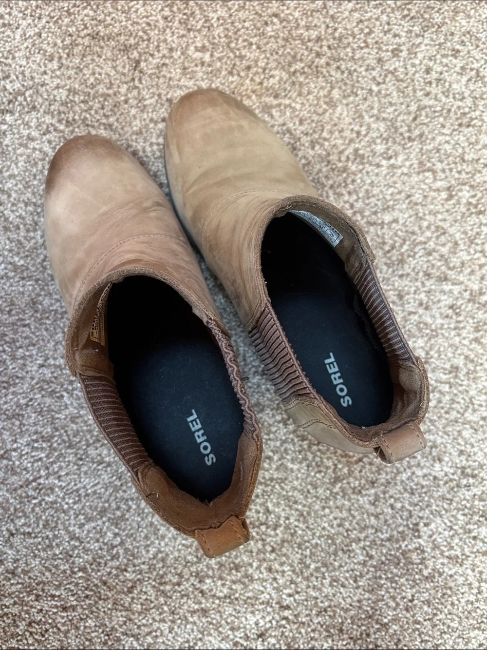Sorel Women's Taupe Chelsea Ankle Boots